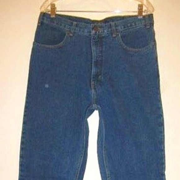 Vintage Cotton Medium Blue Denim Jeans Pants - Picture 1 of 8